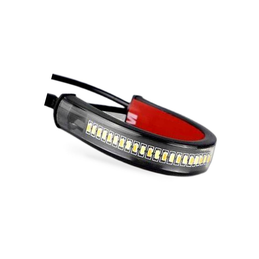 2x LED Universal Motorcycle Fork Turn Signal Indicator Amber Light Strip Suitabl
