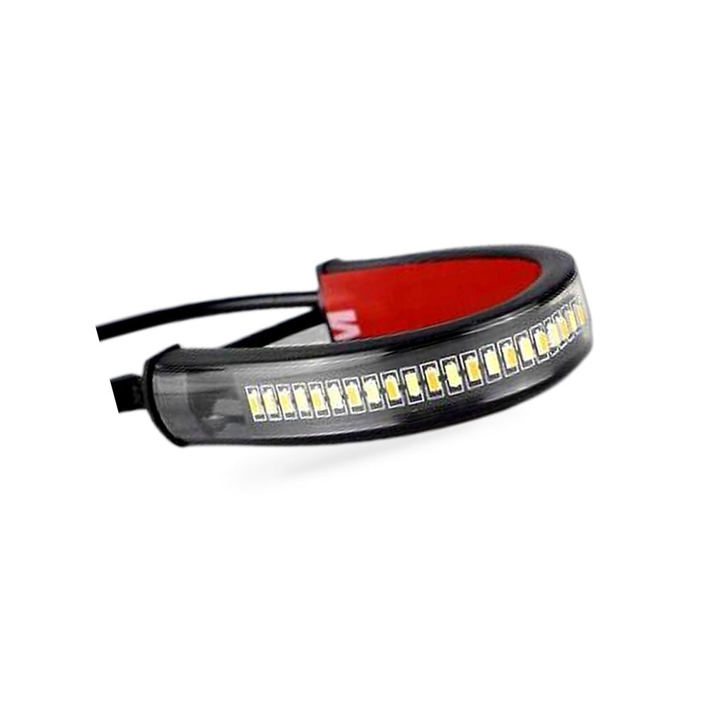 2x LED Universal Motorcycle Fork Turn Signal Indicator Amber Light Strip Suitabl