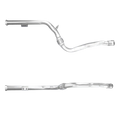 Auspuffrohr Abgasrohr Flexrohr Hosenrohr Abgaskrümmer Rohr bis EURO 5 E-Prüfzeichen für MERCEDES C180 2.1L W204.200 Kombi OM651 u.a.