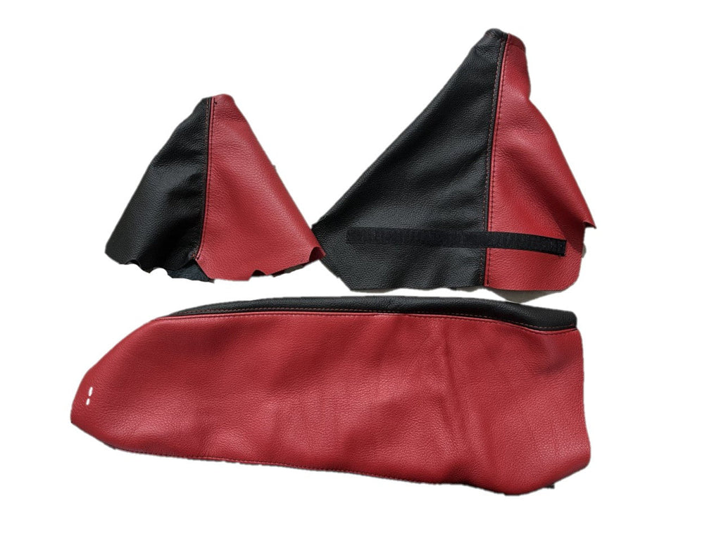 1997 - 2004 Chevy Corvette C5 Console Lid Cover Set Includes Shift and Emergency Brake Boot (Compatible With Manual Transmision)